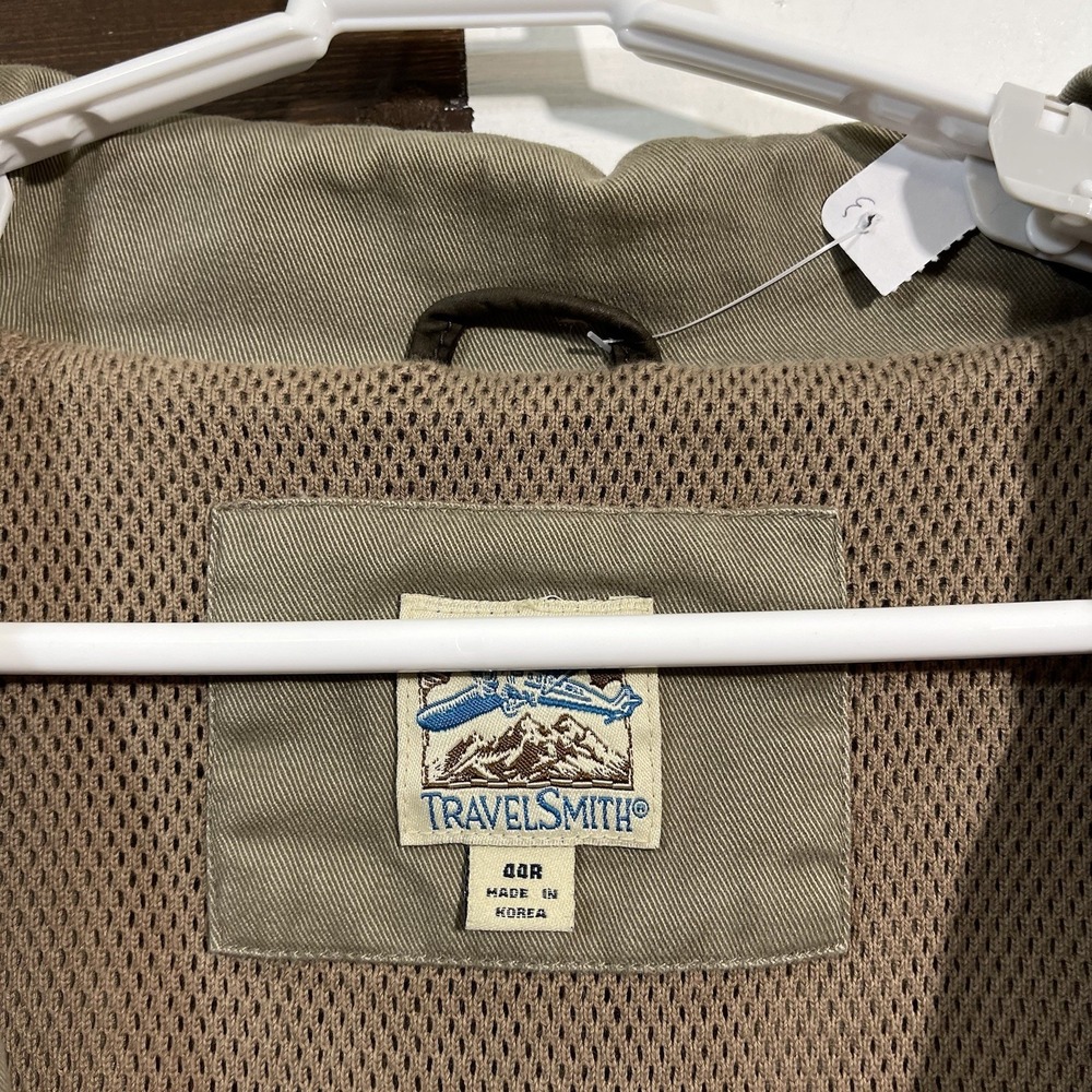 TravelSmith Travel Smith Jacket Casual Safari Outdoor Field Leather‎ Accents 44R - Picture 3 of 5
